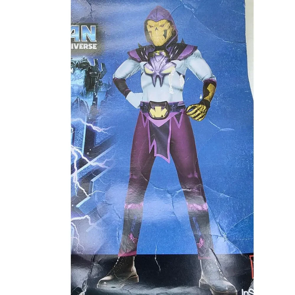 Skeletor Costume Boys M 8 Masters of the Universe Halloween New